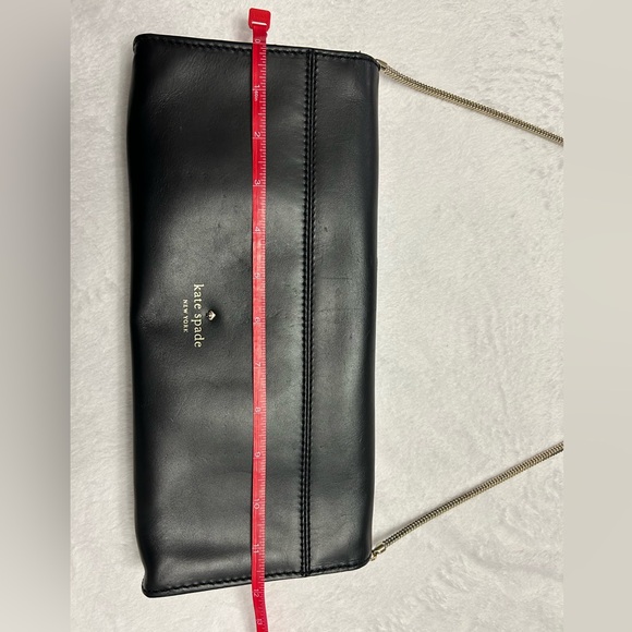 Kate Spade Wise Owl Leather & Metallic Clutch Convertible Shoulder Purse Bag - Picture 10 of 10